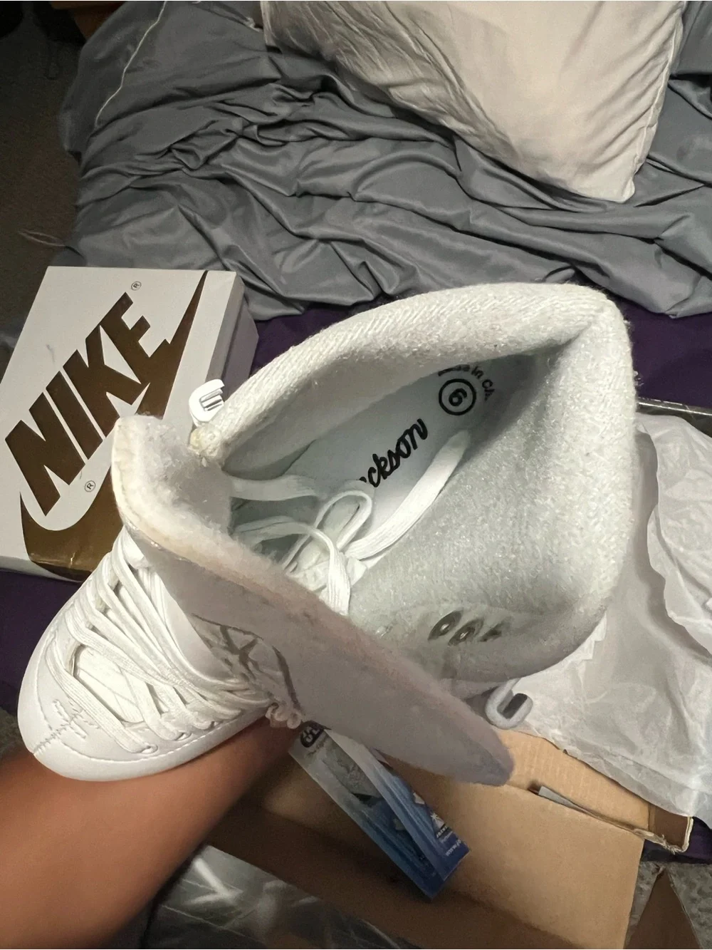 Jackson 200 Figure Ice Skates White Lace Size 6 for Ice Skating Women's Skates
